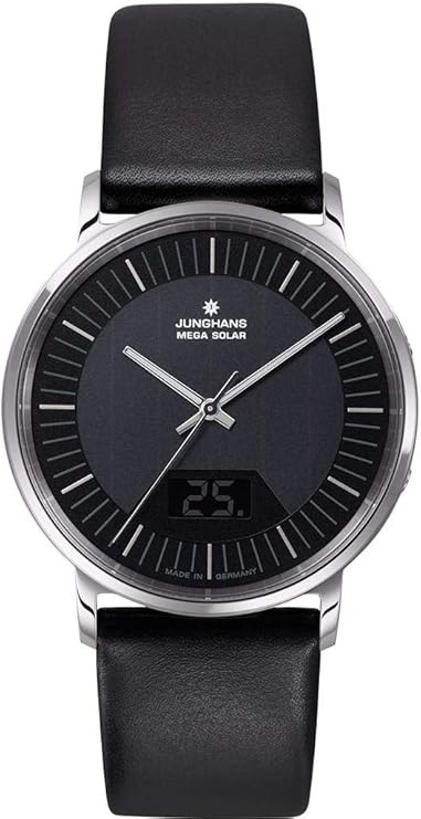 Die solarbetriebene Designer Uhr Junghans Milano Mega Solar 56/4220.00 für Herren