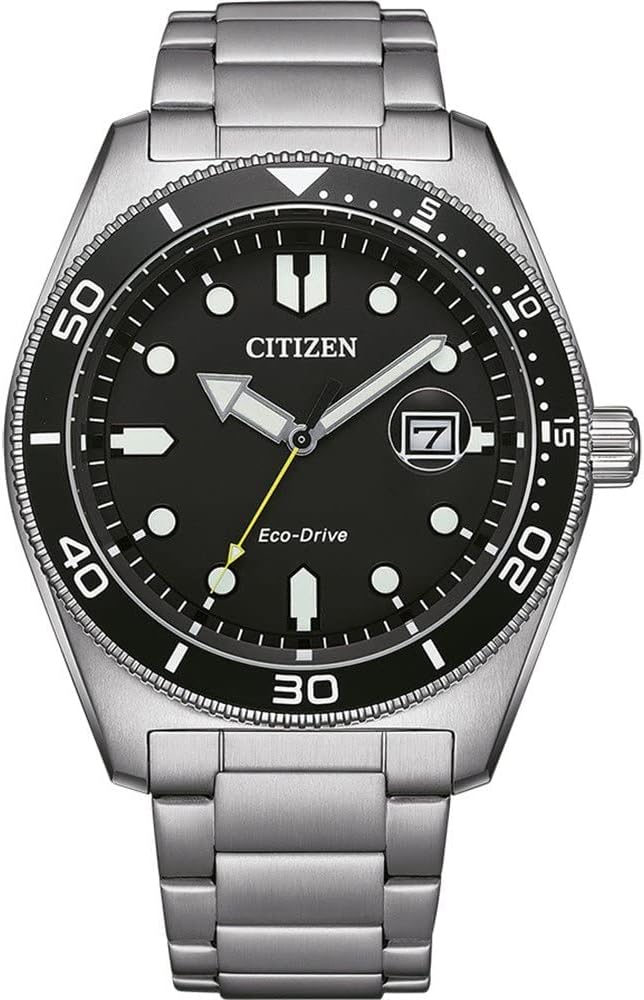 Die solarbetriebene Designer Uhr Citizen Eco-Drive AW1760-81E für Herren mit schwarzem Zifferblatt