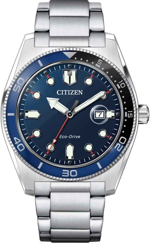 Die solarbetriebene Designer Uhr Citizen Eco-Drive AW1761-89L für Herren mit blauem Zifferblatt