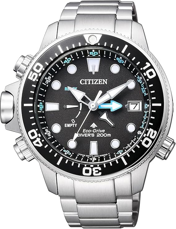 Die solarbetriebene Designer Uhr Citizen Promaster Aqualand  BN2031-85E für Herren mit schwarzem Zifferblatt - Taucheruhr erster Klasse