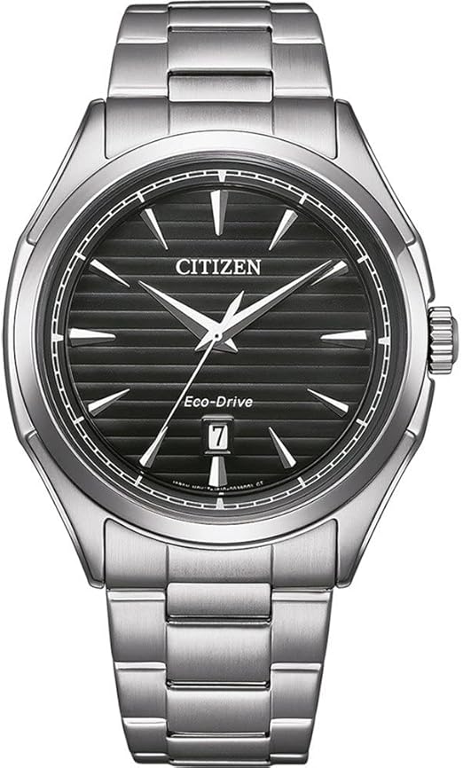 Die solarbetriebene Designer Uhr Citizen Eco-Drive AW1750-85E für Herren mit schwarzem Zifferblatt