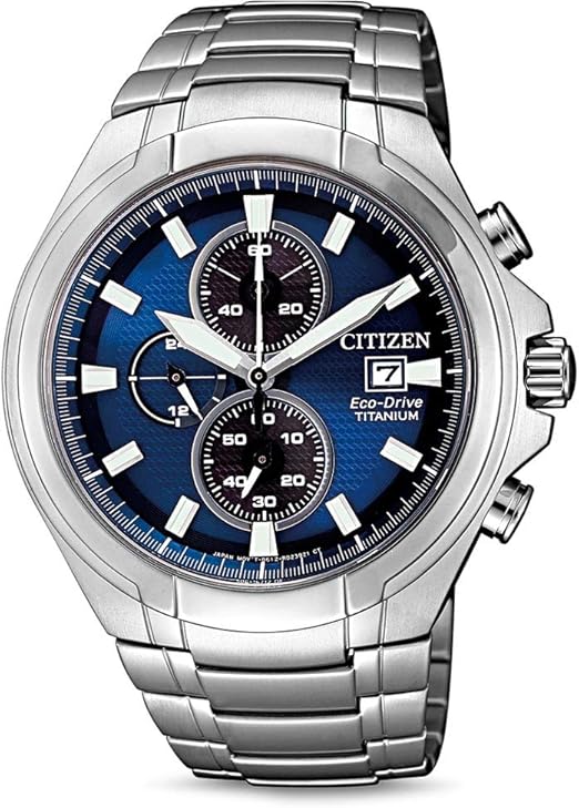 Die solarbetriebene Designer Uhr Citizen Eco-Drive CA0700-86L für Herren mit blauem Zifferblatt