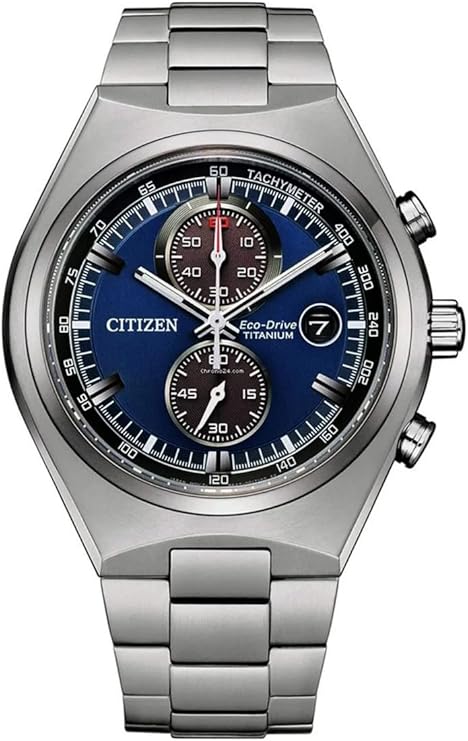 Die solarbetriebene Designer Uhr Citizen Eco-Drive Super Titanium™ Brycen CA7090-87L für Herren mit blauem Zifferblatt