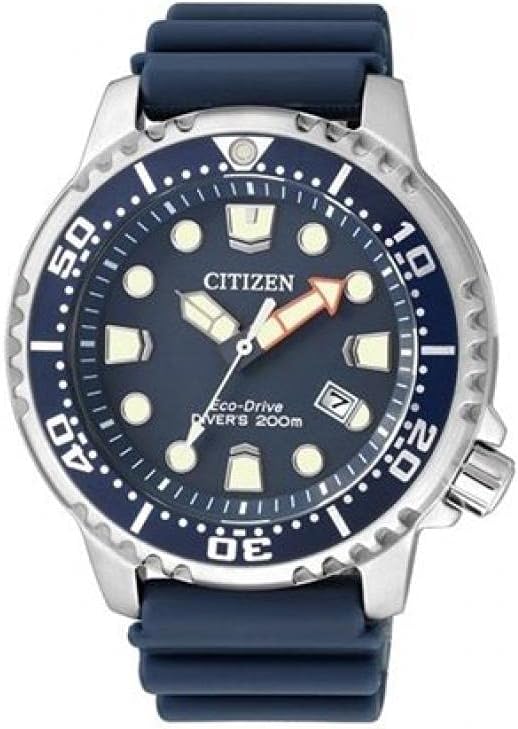 Die solarbetriebene Designer Uhr Citizen Promaster Eco-Drive Diver BN0151-17L für Herren mit blauem Zifferblatt