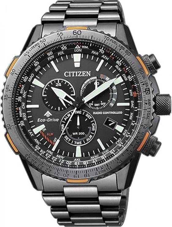 Die solarbetriebene Designer Uhr Citizen Promaster Sky CB5007 – 51H mit Funksteuerung für Herren mit grauem Zifferblatt