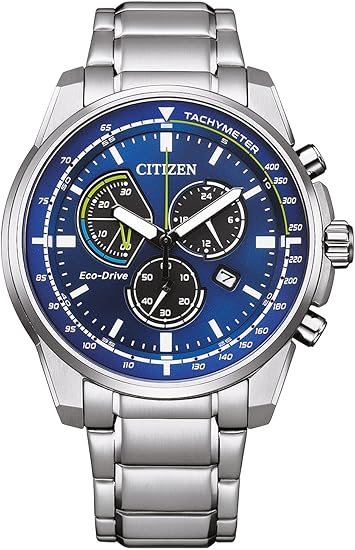 Die solarbetriebene Designer Uhr Citizen Eco-Drive AT1190-87L für Herren mit blauem Zifferblatt