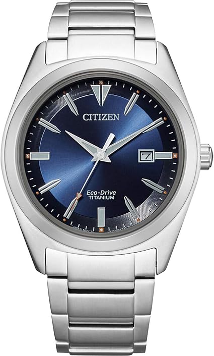 Die solarbetriebene Designer Uhr Citizen Eco-Drive Super Titanium™ AW1640-83L für Herren mit blauem Zifferblatt