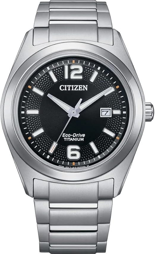 Die solarbetriebene Designer Uhr Citizen Eco-Drive Super Titanium™ AW1641-81E für Herren mit schwarzem Zifferblatt