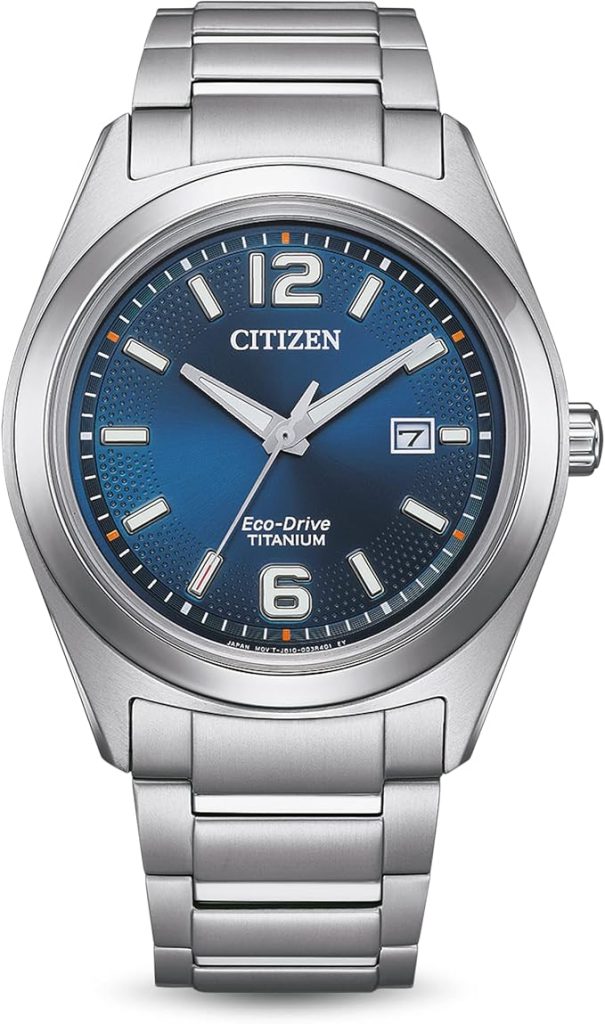 Die solarbetriebene Designer Uhr Citizen Eco-Drive Super Titanium™ AW1641-81L für Herren mit blauem Zifferblatt