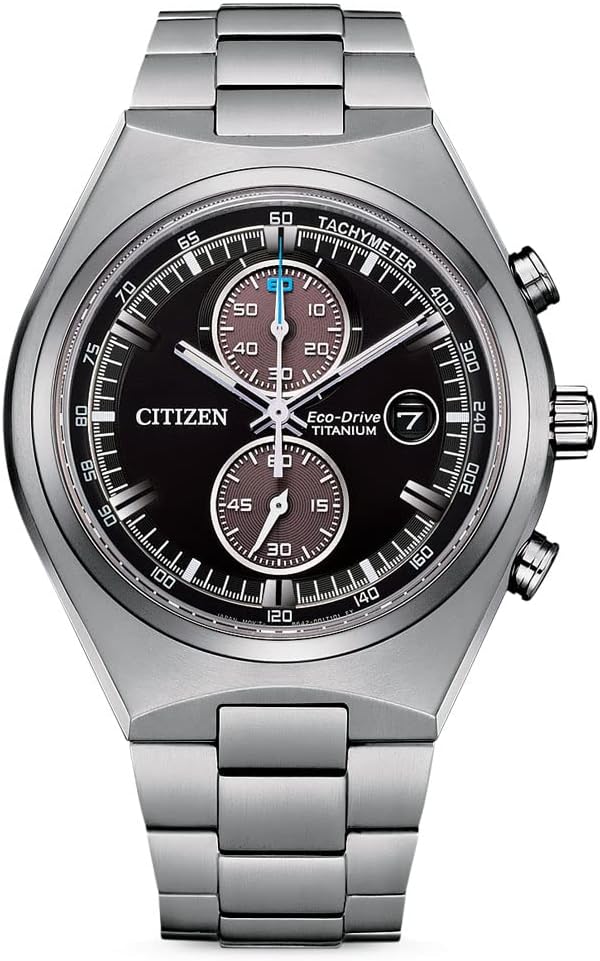 Die solarbetriebene Designer Uhr Citizen Eco-Drive Brycen Super Titanium™ CA7090-87E für Herren mit schwarz violettem Zifferblatt