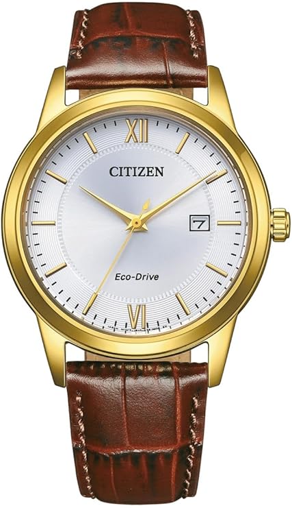 Die solarbetriebene Designer Uhr Citizen Eco-DriveAW1782-11A für Herren mit Krokoarmband