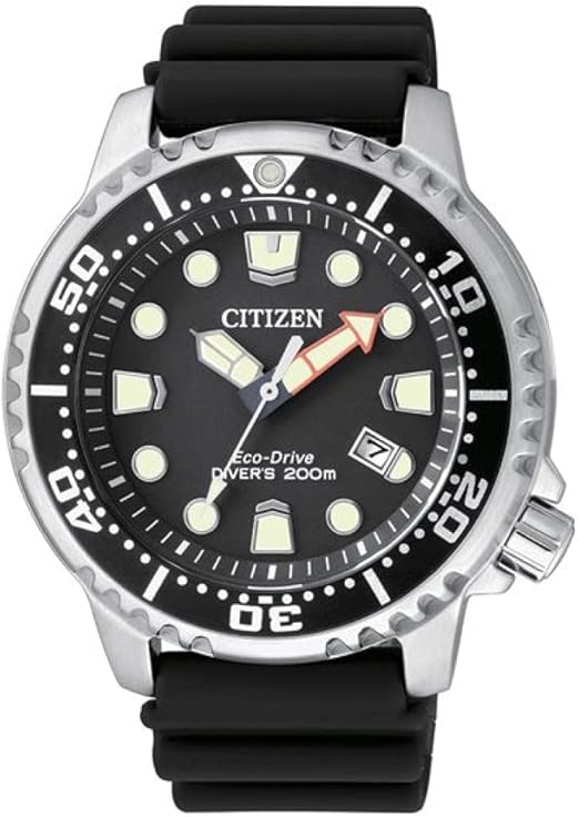 Die solarbetriebene Designer Uhr Citizen Promaster Eco-Drive Diver BN0150-10E für Herren mit schwarzem Zifferblatt