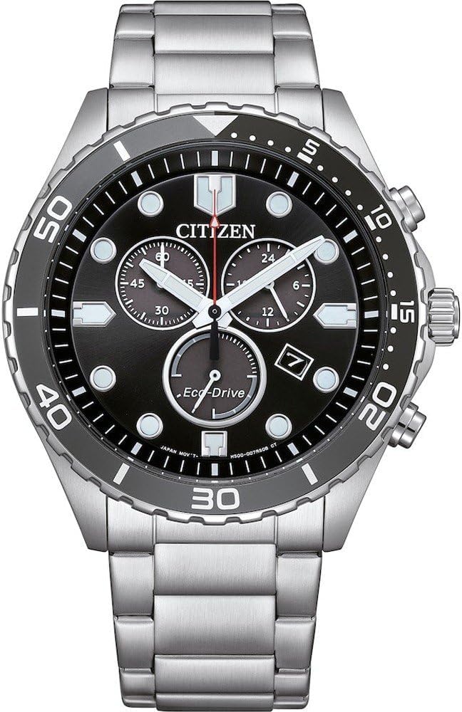 Die solarbetriebene Designer Uhr Citizen Eco-Drive AT2568-82E für Herren mit schwarzem Zifferblatt