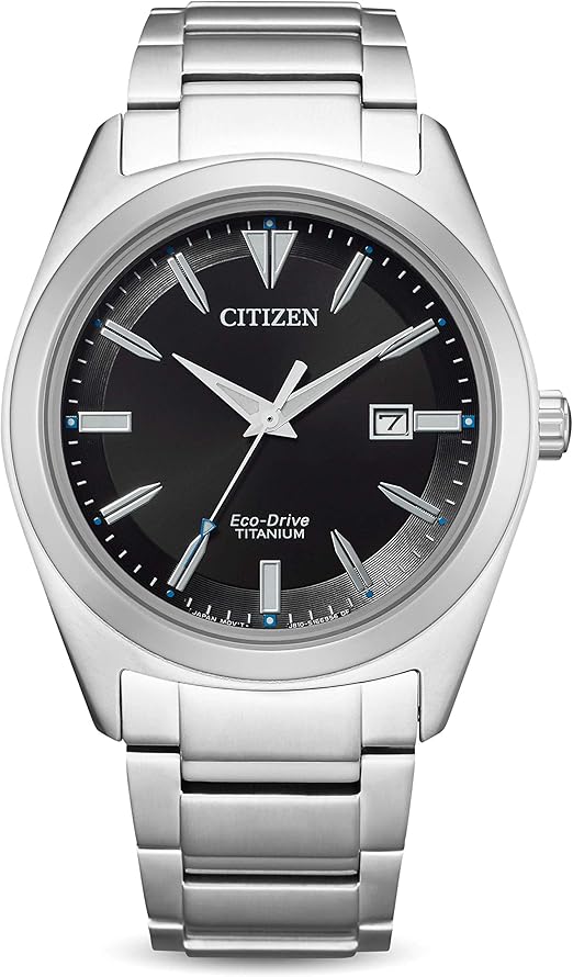 Die solarbetriebene Designer Uhr Citizen Eco-Drive AW1640-83E für Herren mit schwarzem Zifferblatt