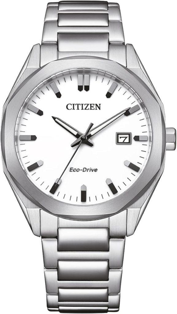 Die solarbetriebene Designer Uhr Citizen Eco-Drive BM7620-83A für Herren mit weißem Zifferblatt