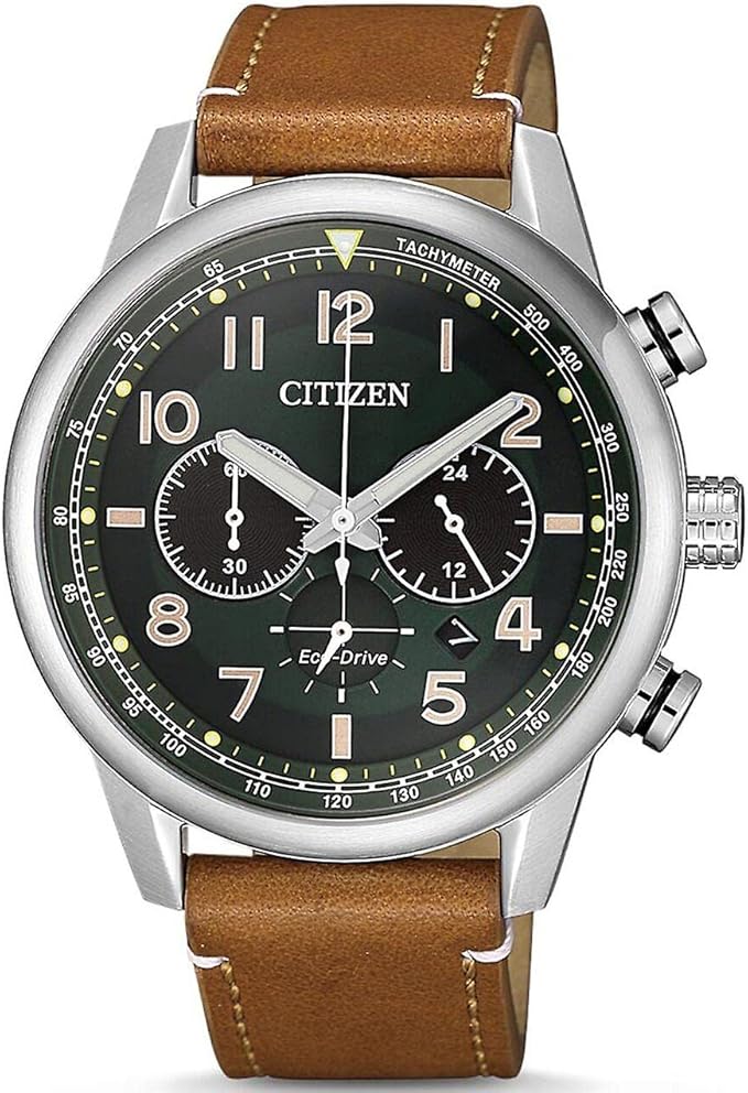 Die solarbetriebene Designer Uhr Citizen Eco-Drive CA4420-21X für Herren mit blaugrünem Zifferblatt