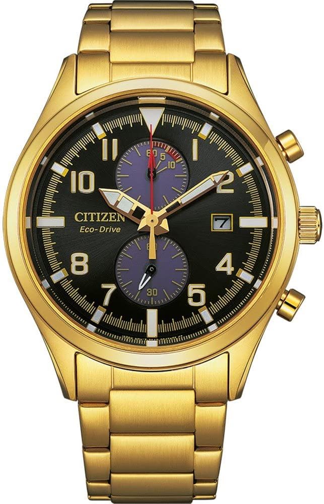 Die solarbetriebene Designer Uhr Citizen Eco-Drive CA7022-87E für Herren mit schwarzem Zifferblatt