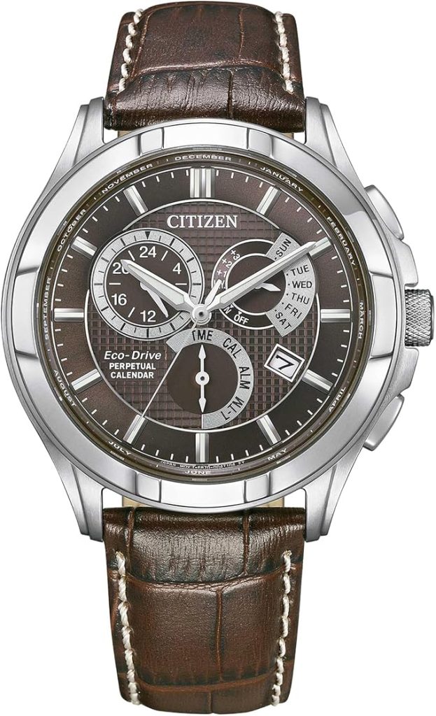 Die solarbetriebene Designer Uhr Citizen Eco-Drive BL8160-07X für Herren mit braunschwarzem Zifferblatt