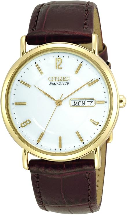 Die solarbetriebene Designer Uhr Citizen Eco-Drive BM8242-08A für Herren mit weißem Zifferblatt