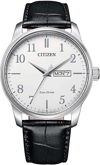 Die solarbetriebene Designer Uhr Citizen Eco-Drive BM8550-14A für Herren mit weißem Zifferblatt