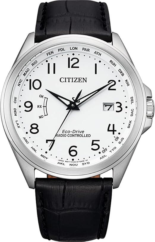 Die solarbetriebene Designer Uhr Citizen Eco-Drive CB0250-17A für Herren mit weißem Zifferblatt