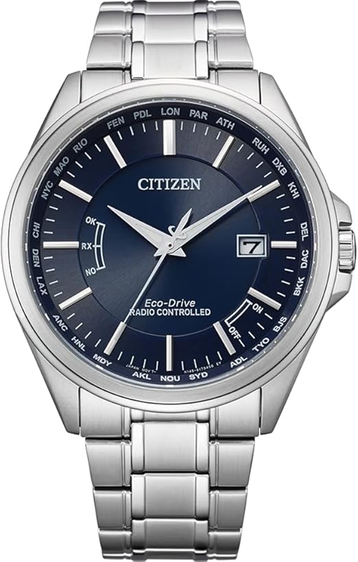 Die solarbetriebene Designer Uhr Citizen Eco-Drive CB0250-84L für Herren mit blauem Zifferblatt