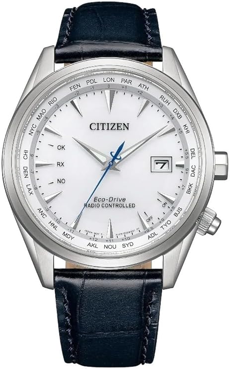 Die solarbetriebene Designer Uhr Citizen Eco-Drive CB0270-10A für Herren mit weißem Zifferblatt