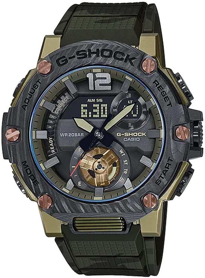 Die solarbetriebene Designer Uhr Casio G-Shock GST-B300XB-1A3ER G-Steel Special Limited für Herren mit schwarzem Zifferblatt