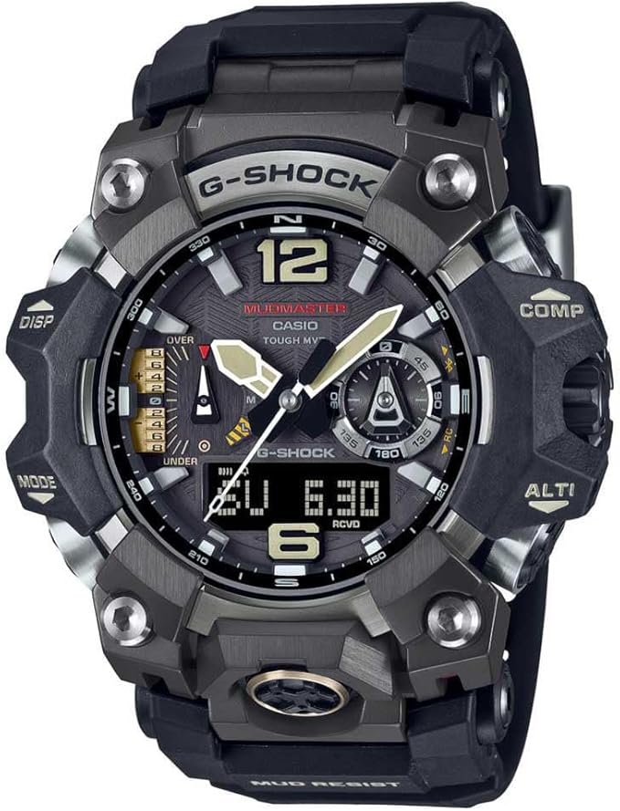 Die solarbetriebene Designer Uhr Casio G-Shock GWG-B1000-1AER Master of G Mudmaster für Herren mit schwarzem Zifferblatt