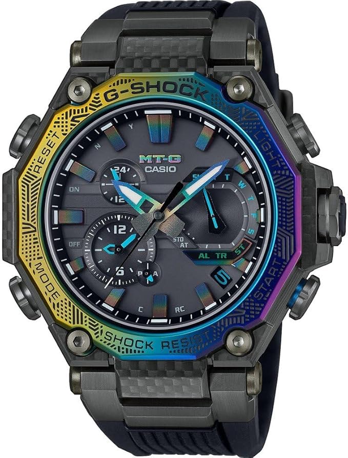 Die solarbetriebene Designer Uhr Casio G-Shock MTG-B2000YR-1AER für Herren mit schwarzem Zifferblatt