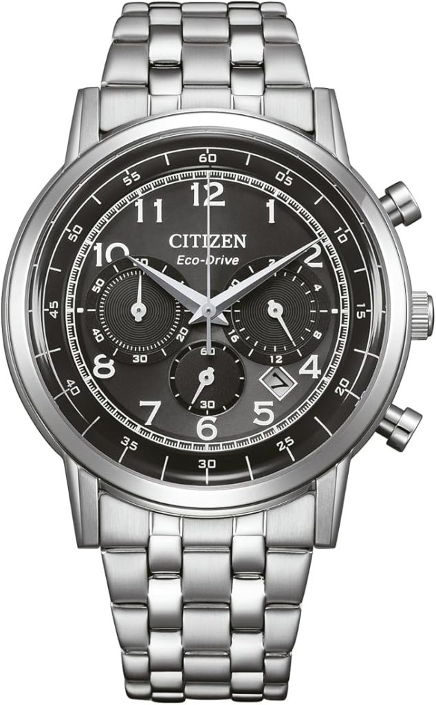 Die solarbetriebene Designer Uhr Citizen Eco-Drive Chrono Classic CA4630-53E für Herren mit schwarzem Zifferblatt