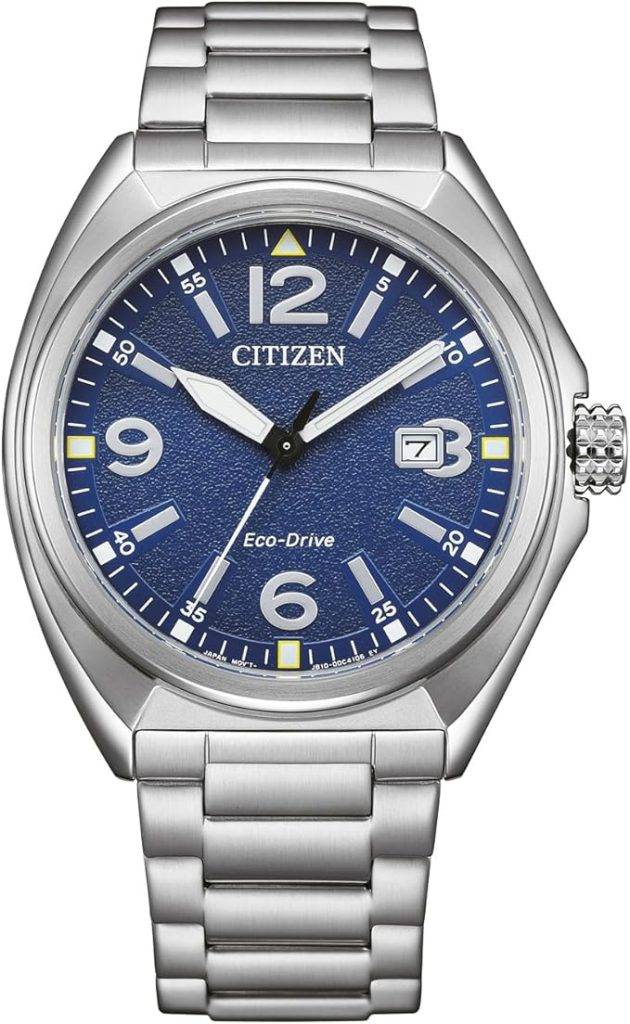 Die solarbetriebene Designer Uhr Citizen Eco-Drive Military AW1571-76L für Herren mit blauem Zifferblatt