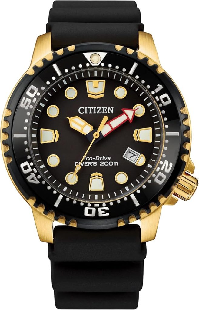 Die solarbetriebene Designer Uhr Citizen Promaster Diver BN0152-06E für Herren mit schwarzem Zifferblatt