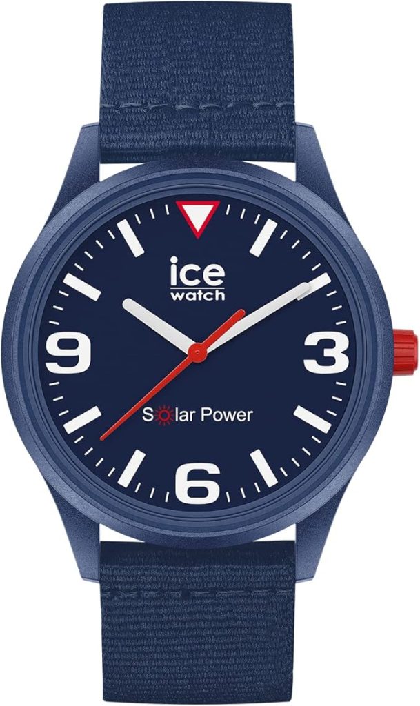 Die solarbetriebene Designer Uhr Ice-watch Solar Power Blue Tide 020059 für Herren mit blauem Zifferblatt