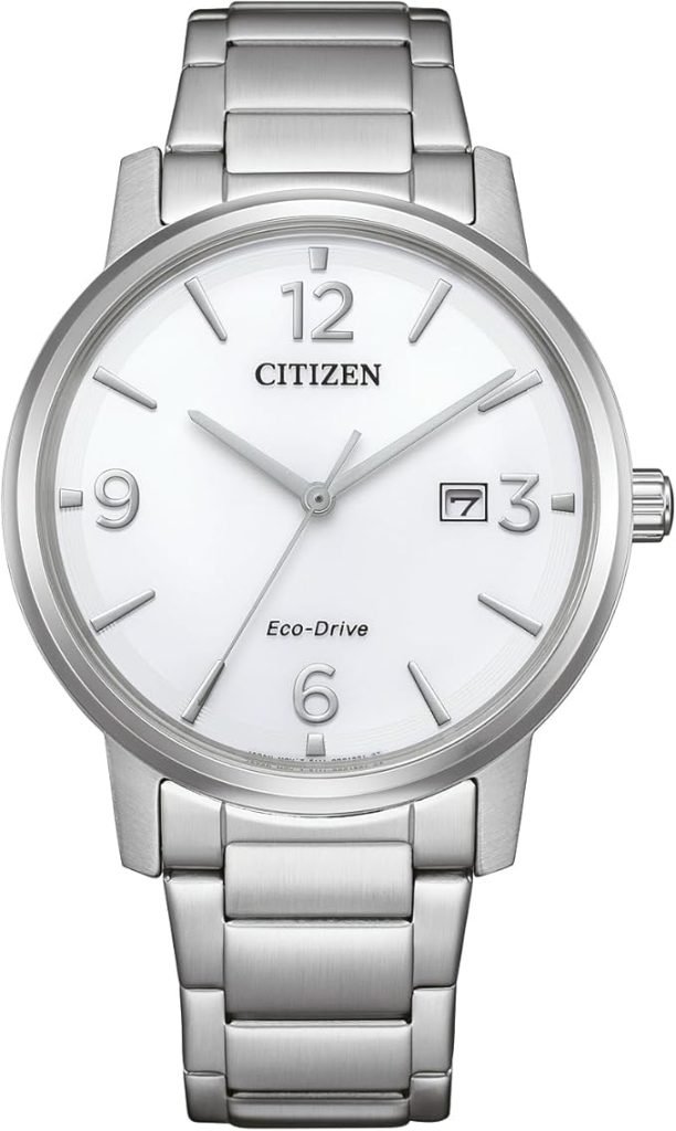 Die solarbetriebene Designer Uhr Citizen Eco-Drive BM6755-71A für Herren mit weißem Zifferblatt