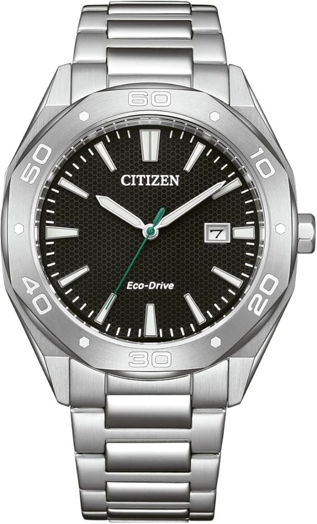 Die solarbetriebene Designer Uhr Citizen Eco-Drive BM7631-52E für Herren mit schwarzem Zifferblatt