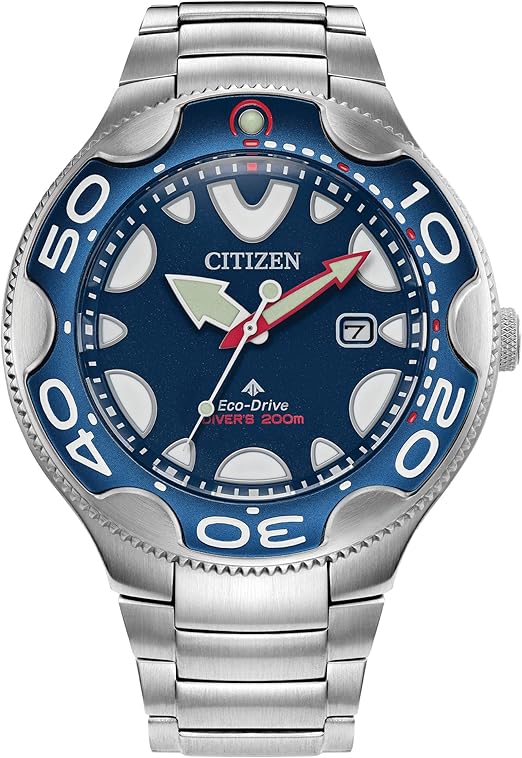 Die solarbetriebene Designer Uhr Citizen Promaster Orca Diver BN0231-52L für Herren mit blauem Zifferblatt