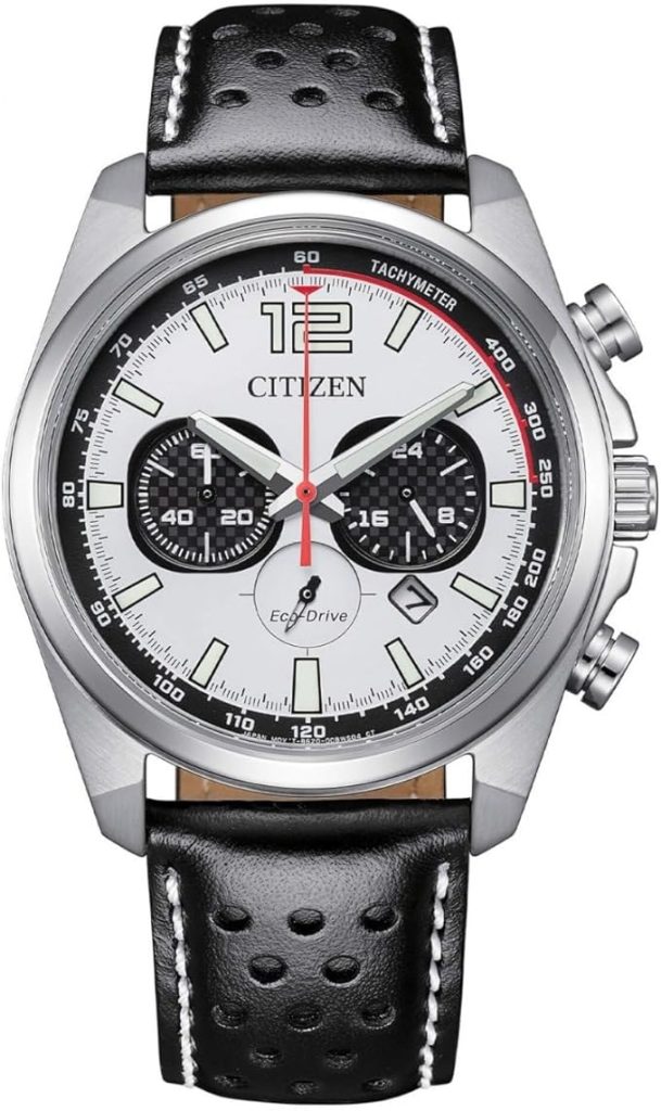 Die solarbetriebene Designer Uhr Citizen of Collection CA4640-09A für Herren mit silberfarbenem Zifferblatt