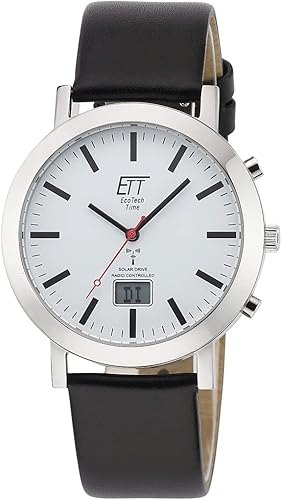 Die solarbetriebene Designer Uhr ETT Eco Tech Time EGS-11577-11L mit Funk für Herren 