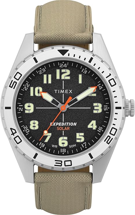 Die solarbetriebene Designer Uhr Timex Expedition Field TW4B30700 für Herren mit schwarzem Zifferblatt