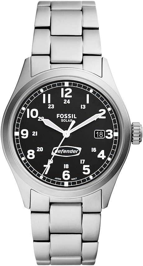 Die solarbetriebene Designer Uhr Fossil Defender FS5973 für Herren mit schwarzem Zifferblatt