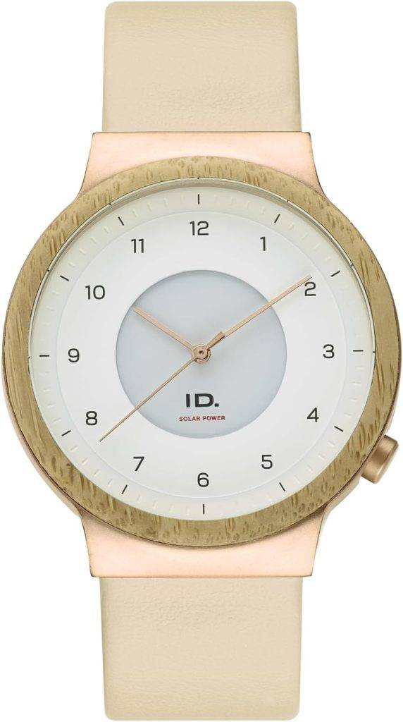 Die solarbetriebene Designer Uhr Volkswagen ID 11G050801 für Herren mit schwarz grauem Zifferblatt