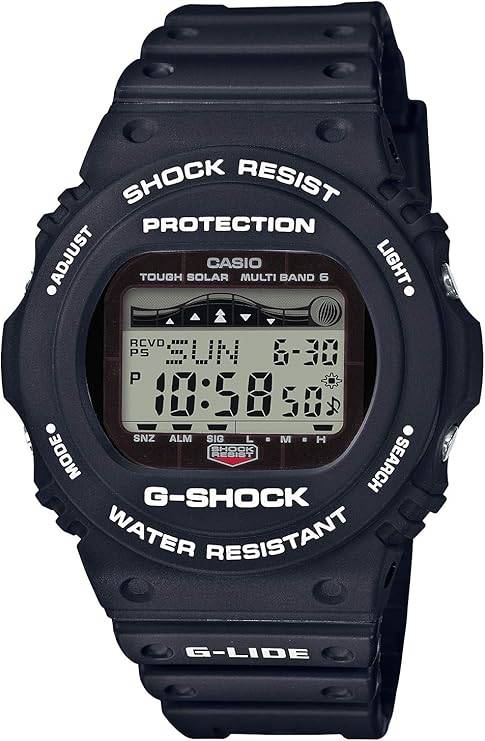 Die solarbetriebene Designer Uhr Casio G-Shock G-LIDE GWX-5700CS-1JF für Herren mit digitalem Zifferblatt