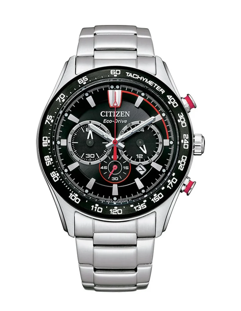 Die solarbetriebene Designer Uhr Citizen Aviator Eco-Drive CA4484-88E für Herren mit schwarzem Zifferblatt