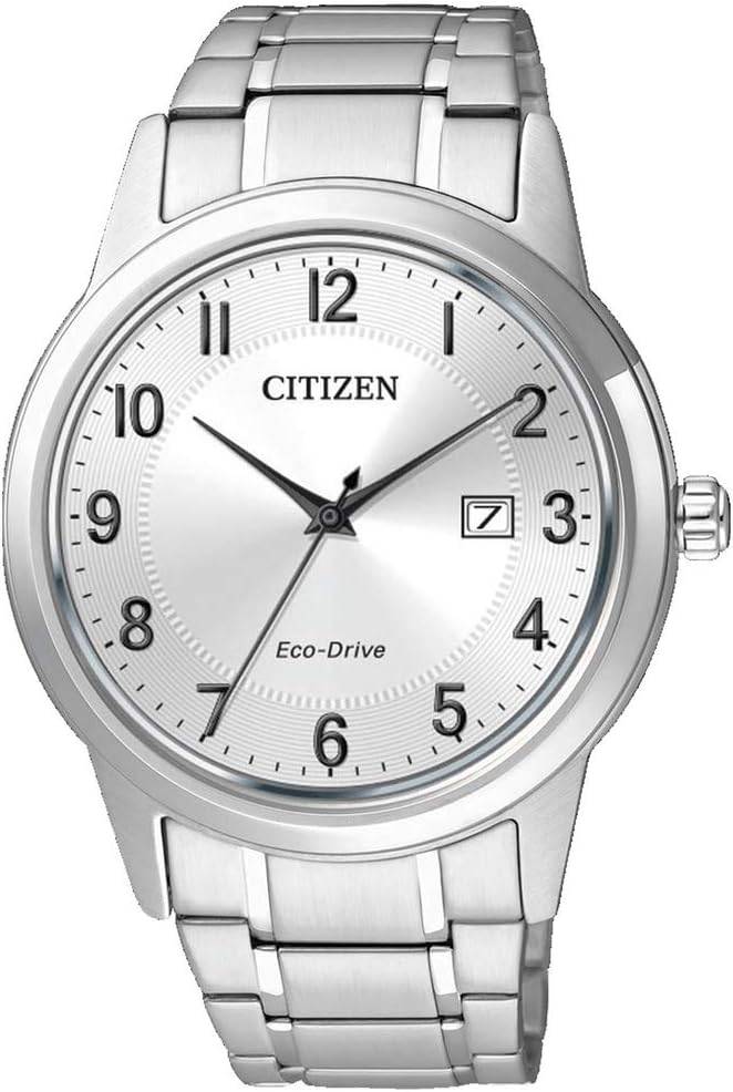 Die solarbetriebene Designer Uhr Citizen Eco-Drive AW1231-58B für Herren mit weißem Zifferblatt