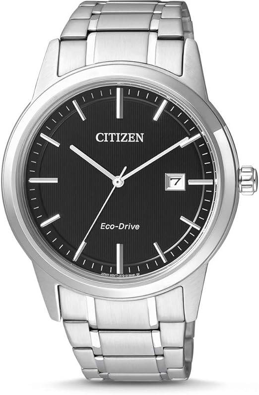 Die solarbetriebene Designer Uhr Citizen Eco-Drive AW1231-58E für Herren mit schwarzem Zifferblatt