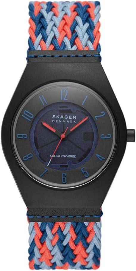 Die solarbetriebene Designer Uhr Skagen GRENEN Samsø Series SKW6880 für Herren mit dunkelblauem Zifferblatt