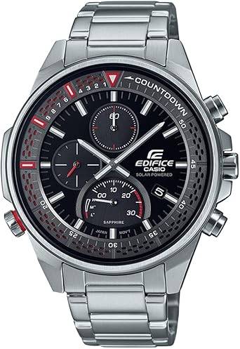 Die solarbetriebene Designer Uhr Casio Edifice EFS-S590D-1AVUEF für Herren mit schwarzem Zifferblatt