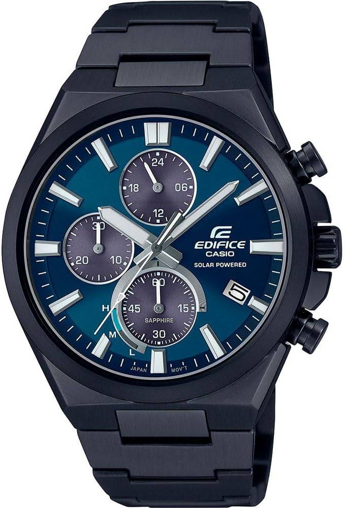 Die solarbetriebene Designer Uhr Casio Edifice EFS-S630DC-2AVUEF für Herren mit blauem Zifferblatt