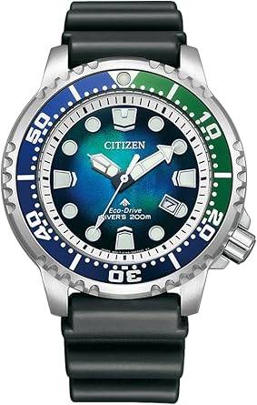 Die solarbetriebene Designer Uhr Citizen Promaster BN0166-01L Limited Edition für Herren mit blaugrünem Zifferblatt